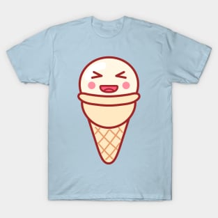 Laughing Ice Cream Emoji T-Shirt